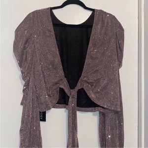 SHEIN 3XL glittery crop top